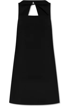 VERSACE Sukienki, Kobieta, Czarny, S, Sukienka bez rękawów