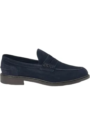 TRICKERS Buty, Mężczyzna, Niebieski, 41 EU, Stylowe Mokasyny Castorino dla Mężczyzn