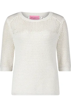 Betty Barclay Swetry, Kobieta, Biały, 2XL, Gruby Sweter z Wzorami
