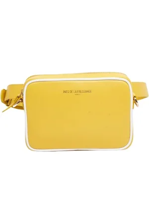 Inès de la Fressange Torebki, Kobieta, Żółty, ONE SIZE, Skóra, Marcia Banane - Styl bananowy