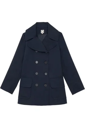 Inès de la Fressange Płaszcze, Kobieta, Niebieski, M, Seraphine Coat - Płaszcz Seraphine