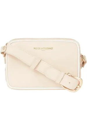Inès de la Fressange Torebki, Kobieta, Beżowy, ONE SIZE, Skóra, Banana Marcia skóra blush