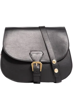 Inès de la Fressange Torebki, Kobieta, Czarny, ONE SIZE, Skóra, Torba na ramię Flaneur
