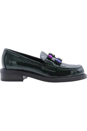 Brù Milano Buty, Kobieta, Zielony, 37 EU, Czasowe Victoria Mokasyny