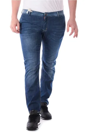 D.A. Daniele Alessandrini Jeansy, Mężczyzna, Niebieski, W30, Denim, Slim-fit Denim Jeansy