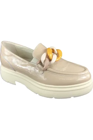 Dl Buty, Kobieta, Beżowy, 39 EU, Stylowe damskie loafers na każdą okazję