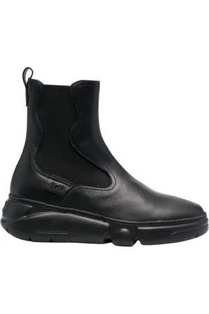 AGL ATTILIO GIUSTI LEOMBRUNI Buty, Kobieta, Czarny, 40 EU, Czarne Skórzane Chelsea Booties