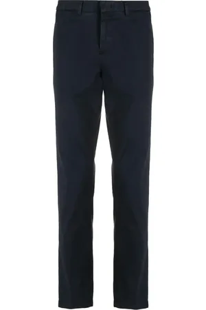 PT01 Spodnie, Mężczyzna, Niebieski, W35, Bawełna, Spodnie Slim-fit