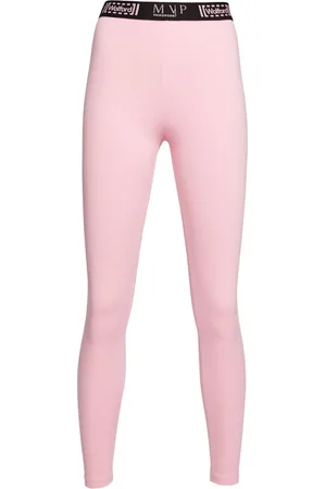 MVP Wardrobe Spodnie, Kobieta, Różowy, S, Nylon, Legginsy Baily w strukturze