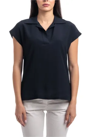 SEVENTY BY SERGIO TEGON Koszulki, Kobieta, Niebieski, M, Klasyczna Koszulka Polo