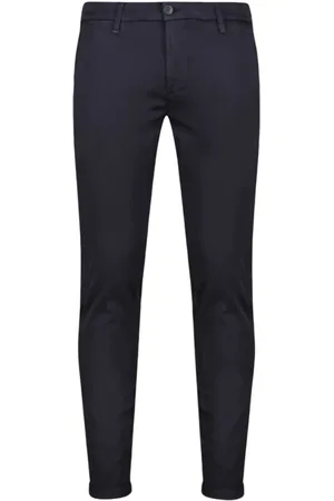 RE-HASH Spodnie, Mężczyzna, Niebieski, W34, Niebieskie Spodniey Slim Fit