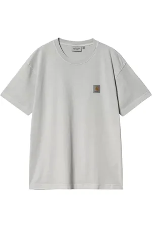 Carhartt Koszulki, Mężczyzna, Szary, S, Bawełna, Sonic Silver T-Shirt