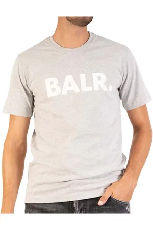 BALR. Koszulki, Mężczyzna, Szary, XL, Klasyczny T-shirt