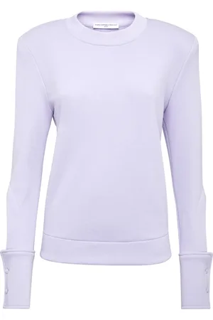 MVP Wardrobe Swetry, Kobieta, Fioletowy, 2XS, Bawełna, Bluza z guzikami