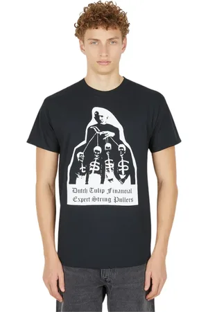 DTF.NYC Koszulki, Mężczyzna, Czarny, M, Bawełna, Tulip Mania Bezos T-Shirt