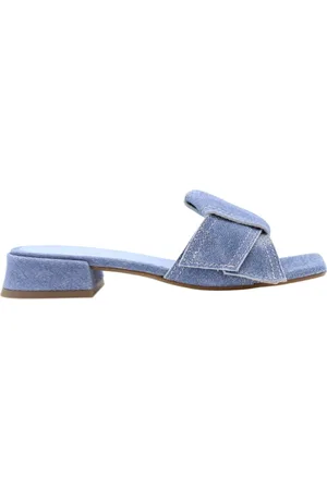 E mia Buty, Kobieta, Niebieski, 36 EU, Eleganckie mules na obcasie dla kobiet