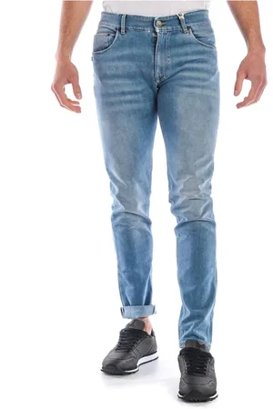 D.A. Daniele Alessandrini Jeansy, Mężczyzna, Niebieski, W28, Denim, Stylowe Denim Pj 4610Rl Jeansy