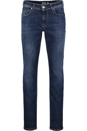 RE-HASH Jeansy, Mężczyzna, Niebieski, W35, Denim, Slim-fit Jeansy Ulepsz Stylowe Wygodne