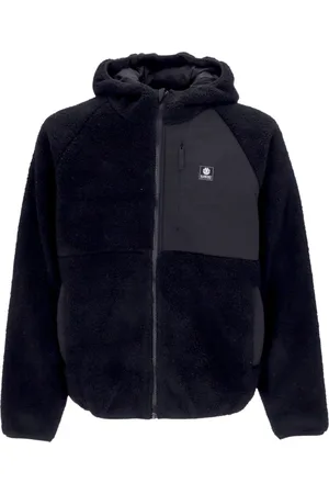 Element Sport, Mężczyzna, Czarny, L, Zip Hoodie - Streetwear Wolfe
