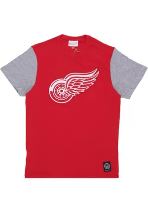 Mitchell & Ness Koszulki, Mężczyzna, Czerwony, L, NHL Koszulka w Bloki Kolorów Detred