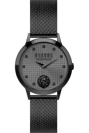 VERSACE Akcesoria, Kobieta, Czarny, ONE SIZE, Strandbank Szara Bransoleta Zegarek