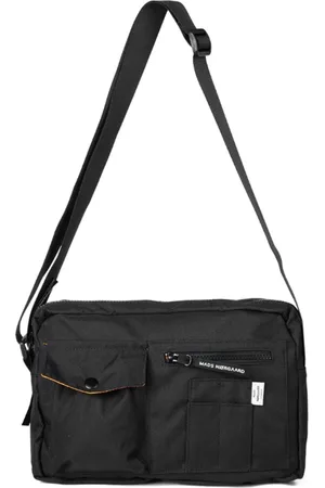 Mads Norgaard Torebki, Kobieta, Czarny, ONE SIZE, Poliester, Elegancka Torba na Ramię