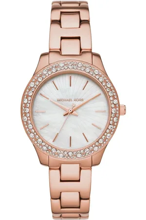 Michael Kors Akcesoria, Kobieta, Różowy, ONE SIZE, Zegarek Liliane Rose Gold