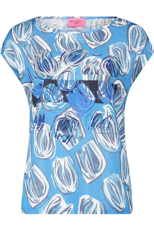 Betty Barclay Koszulki, Kobieta, Wielobarwność, S, Glitter Print Casual T-shirt