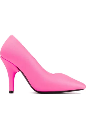 Balenciaga Buty, Kobieta, Różowy, 36 EU, Len, Neon Stylowe Obcasy