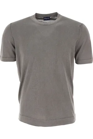 DRUMOHR Koszulki, Mężczyzna, Szary, M, Kolekcja męskich T-shirtów