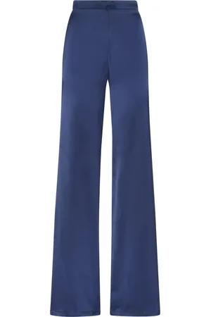 MVP Wardrobe Spodnie, Kobieta, Niebieski, XS, Eleganckie Spodnie z Wiskozy