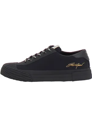 Emporio Armani Buty, Mężczyzna, Czarny, 40 EU, Stylowe męskie trampki