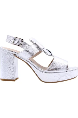 E mia Buty, Kobieta, Szary, 39 EU, Sandały na wysokim obcasie dla kobiet