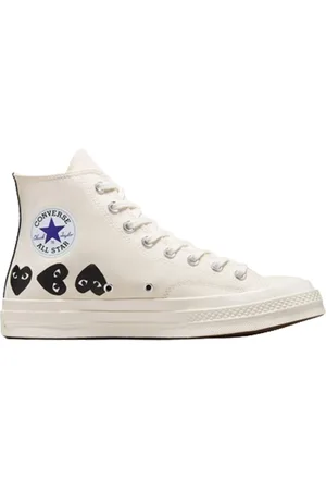 Comme des Garçons Buty, Mężczyzna, Biały, 44 EU, Sneakersy Serca Chuck 70 Multi