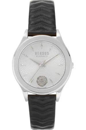 VERSACE Akcesoria, Kobieta, Szary, ONE SIZE, Zegarek skórzany Mount Pleasant