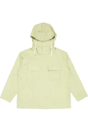 ENGINEERED GARMENTS Kurtki, Mężczyzna, Zielony, XS, Militarna Cagoule Lekka Kurtka