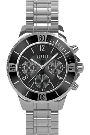 VERSACE Akcesoria, Mężczyzna, Szary, ONE SIZE, Tokyo Chrono Chronograf Zegarek Srebrny