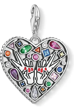 Thomas Sabo Akcesoria, Kobieta, Wielobarwność, ONE SIZE, Charm Wisior Miłość i Pokój