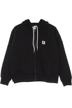 Element Bluzy, Kobieta, Czarny, M, Zip Hoodie - Streetwear Style