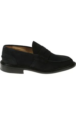 TRICKERS Buty, Mężczyzna, Niebieski, 42 1/2 EU, Zamsz, Niebieskie Mokasyny Mokasyny