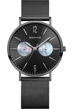 Bering Akcesoria, Kobieta, Czarny, ONE SIZE, Klasyczny Damski Zegarek Milanese