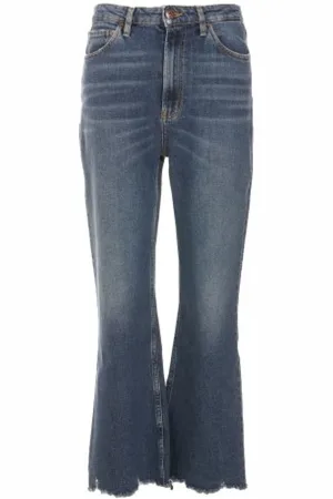 3x1 Jeansy, Kobieta, Niebieski, W27, Denim, Wysokie Spodnie Dżinsowe dla Kobiet