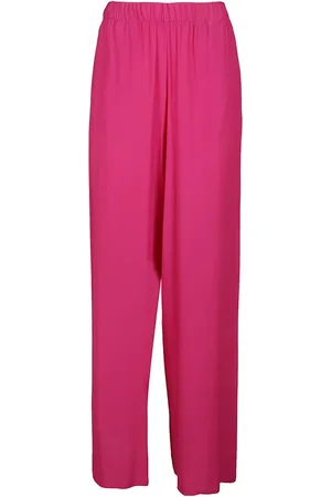 FEDERICA TOSI Spodnie, Kobieta, Różowy, S, Elegant Wide-Leg Pants