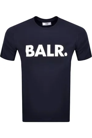 BALR. Koszulki, Mężczyzna, Niebieski, M, Nowoczesny Straight T-Shirt