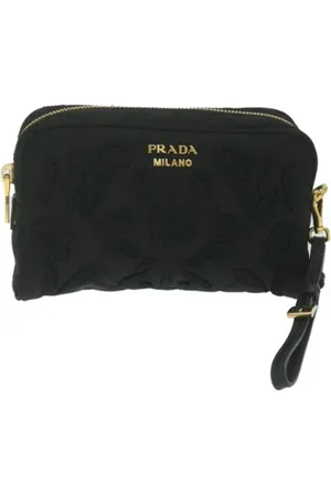 Prada Pre-owned, Kobieta, Czarny, ONE SIZE, Nylon, Pre-owned Fabric clutches