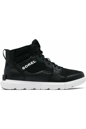 sorel Buty, Mężczyzna, Czarny, 42 EU, Zamsz, Explorer Mid WP Botki Czarne