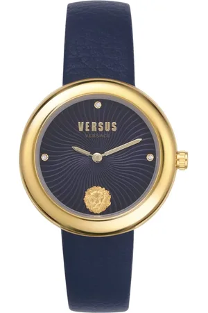 VERSACE Akcesoria, Kobieta, Żółty, ONE SIZE, Zegarek Damski Léa Niebieski Pasek