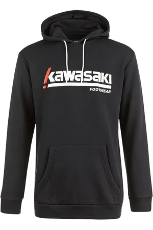 Kawasaki Bluzy, Mężczyzna, Czarny, XS, Retro Style Hoodie