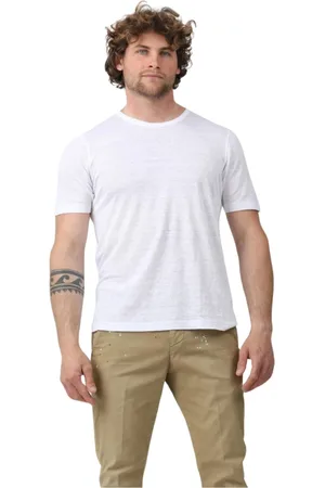 Gran Sasso Koszulki, Mężczyzna, Biały, 2XL, Klasyczny Crew Neck T-Shirt