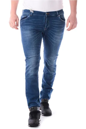 D.A. Daniele Alessandrini Jeansy, Mężczyzna, Niebieski, W29, Denim, Slim-fit Jeansy Dżinsowe dla Mężczyzn